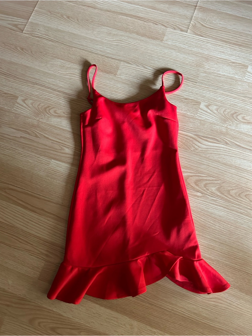 NWT ReVamped Red Ruffled Mini Dress Small